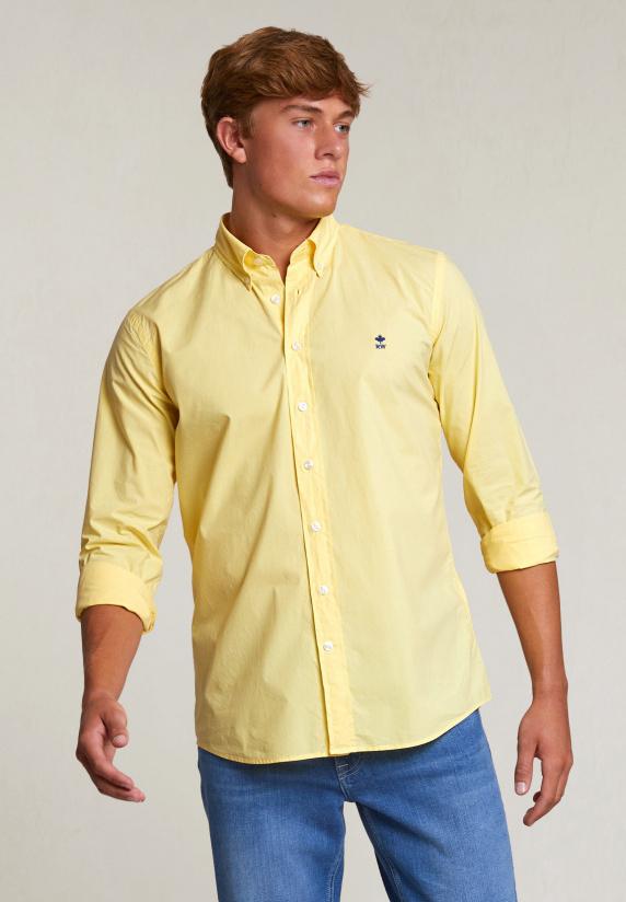 River Woods Custom Fit Popeline Hemd Sun Flower