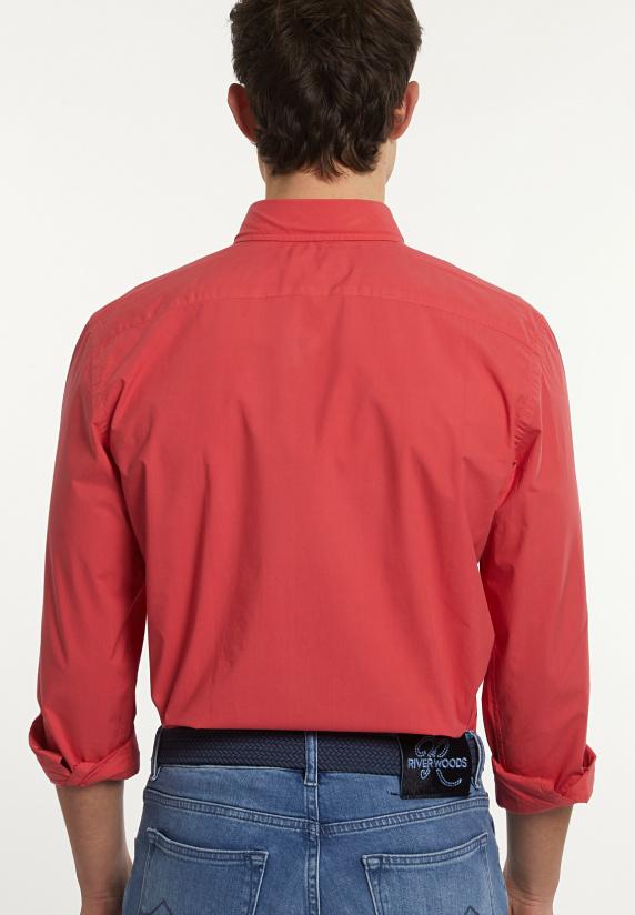 River Woods Custom Fit Popeline Hemd Sunset
