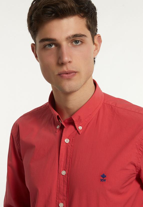 River Woods Custom Fit Popeline Hemd Sunset