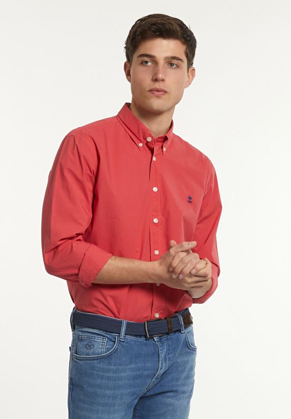 River Woods Custom Fit Popeline Hemd Sunset