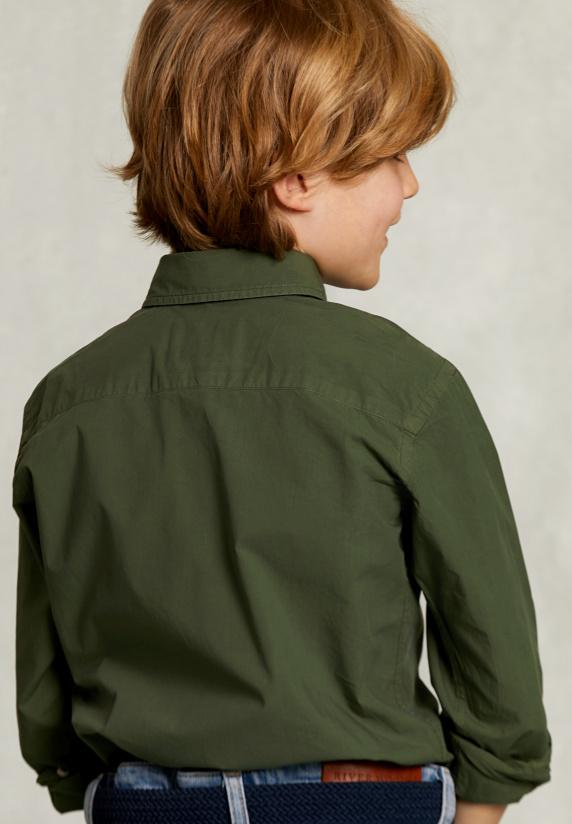 River Woods Custom Fit Popeline Hemd Tea