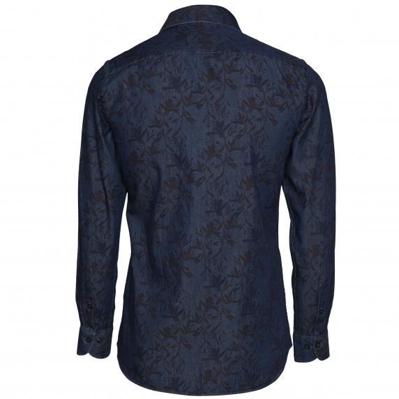 River Woods Custom Fit Rivierahemd In Blauw