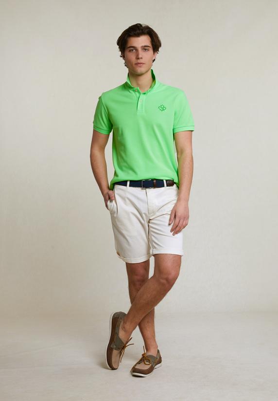 River Woods Custom Fit Sportieve Polo Neon Green