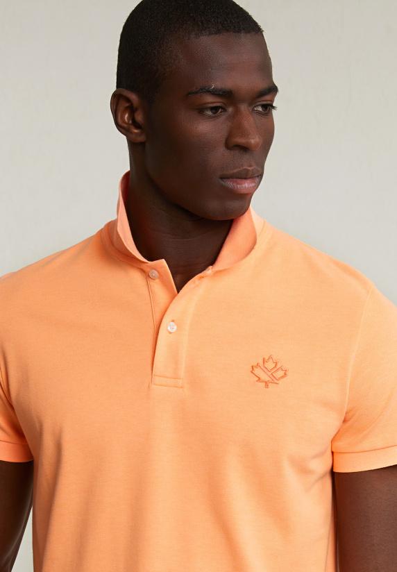 River Woods Custom Fit Sportieve Polo Neon Orange