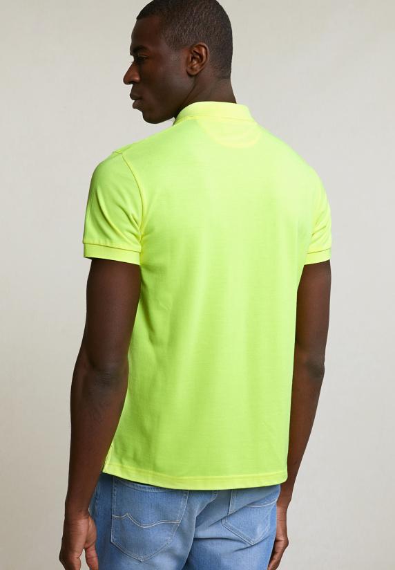 River Woods Custom Fit Sportieve Polo Neon Yellow