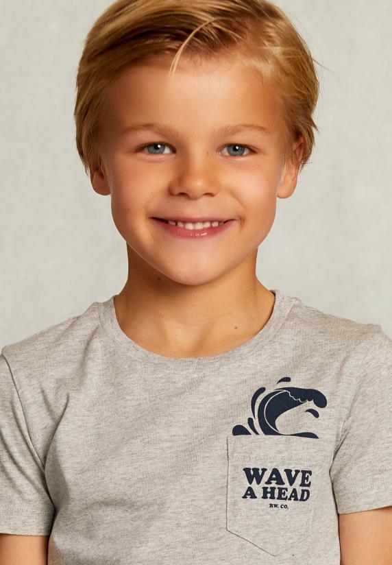 River Woods Custom Fit T-shirt Met Zak Oyster Mix