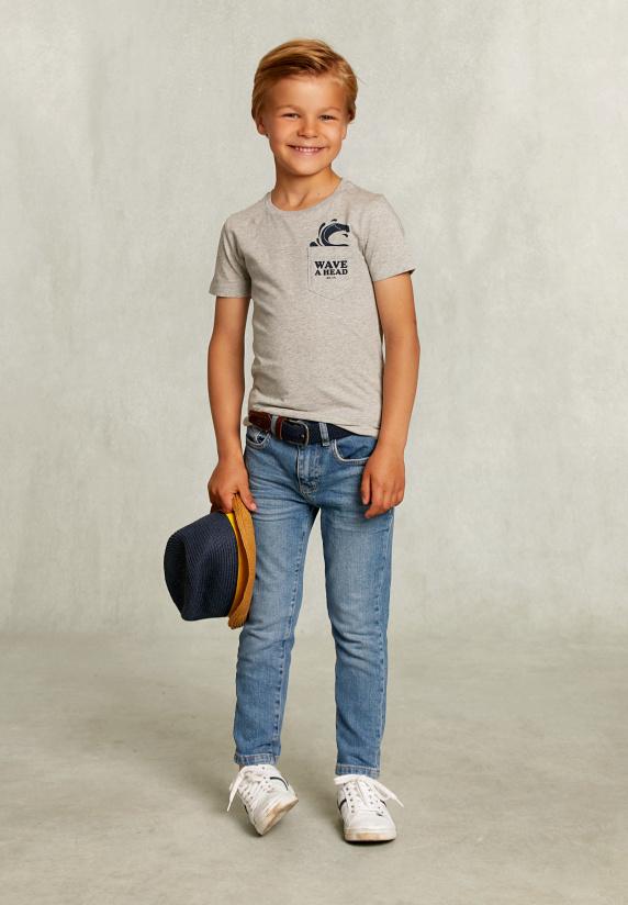 River Woods Custom Fit T-shirt Met Zak Oyster Mix