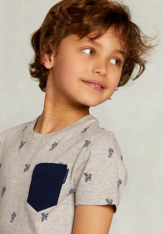 River Woods Custom Fit T-shirt Met Zak Oyster Mix