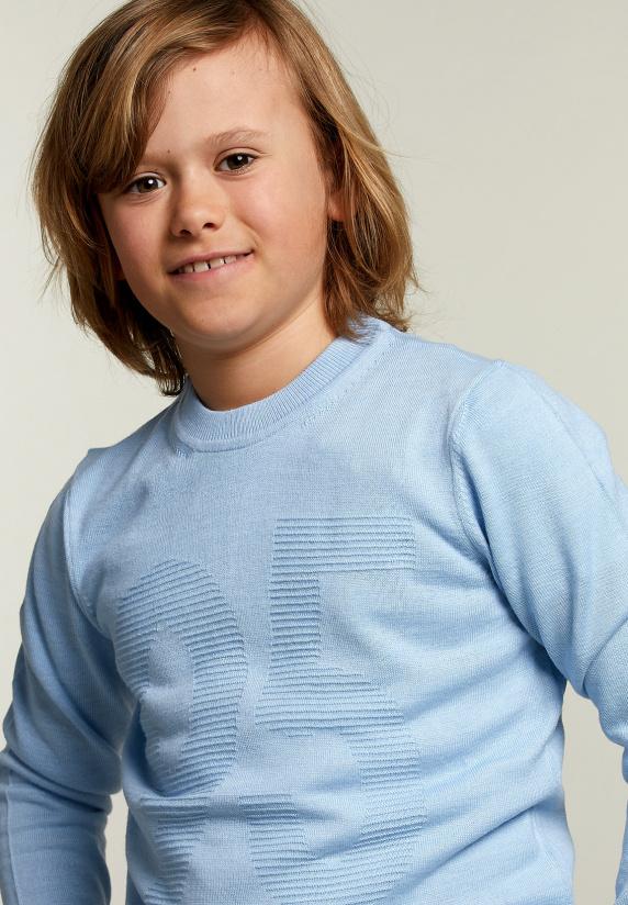 River Woods Custom Fit Trui Ronde Hals Dolphin Mix