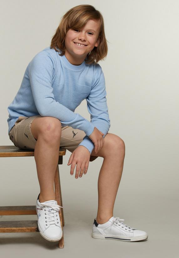 River Woods Custom Fit Trui Ronde Hals Dolphin Mix