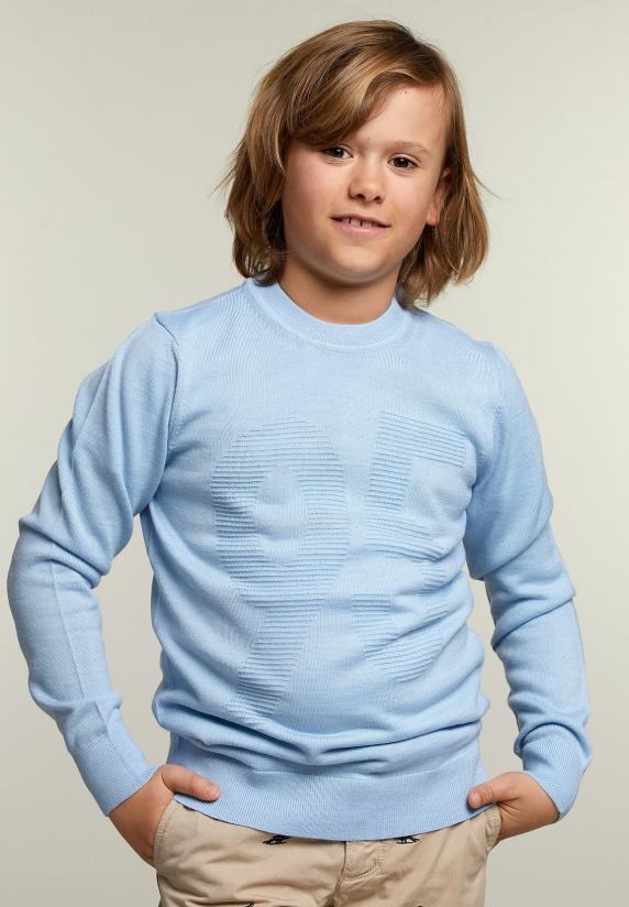 river woods Custom fit trui ronde hals dolphin mix