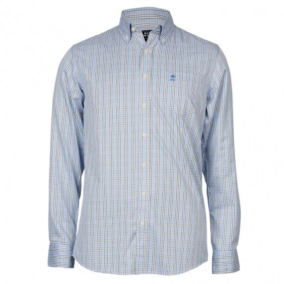 river woods Custom fit Wallstreethemd in blauw