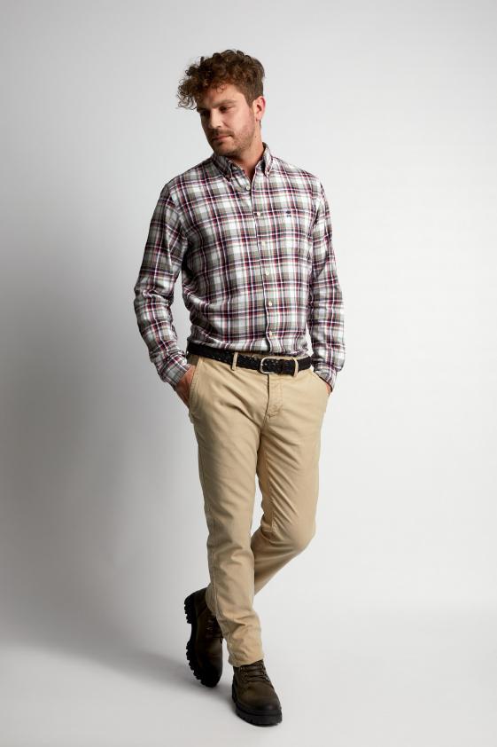 River Woods Custom Fit Wallstreethemd In Wit