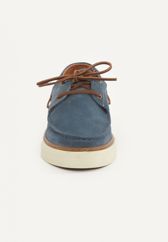 River Woods Daim Bootschoenen Met Veters Blauw