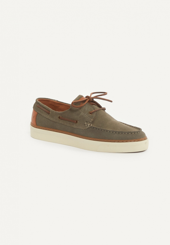 River Woods Daim Bootschoenen Met Veters Kaki