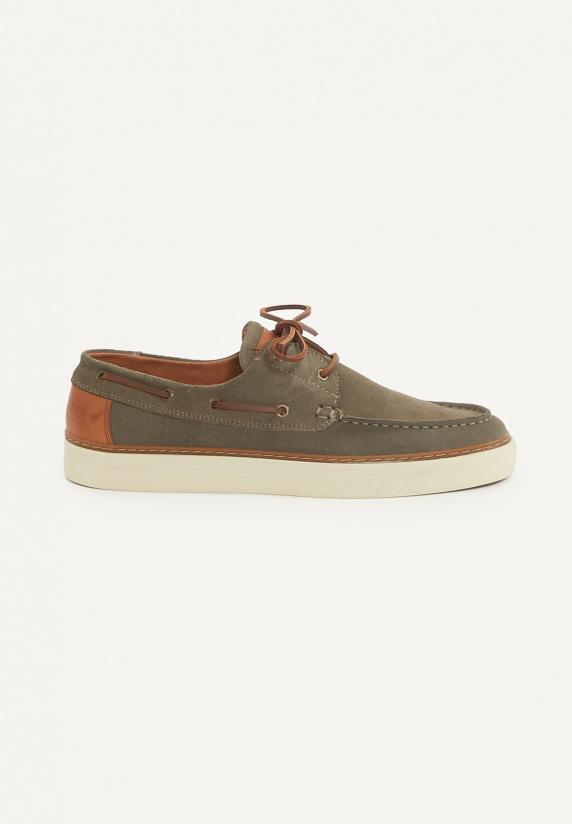 river woods Daim bootschoenen met veters kaki