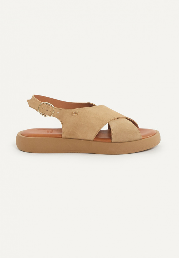 river woods Daim sandalen beige