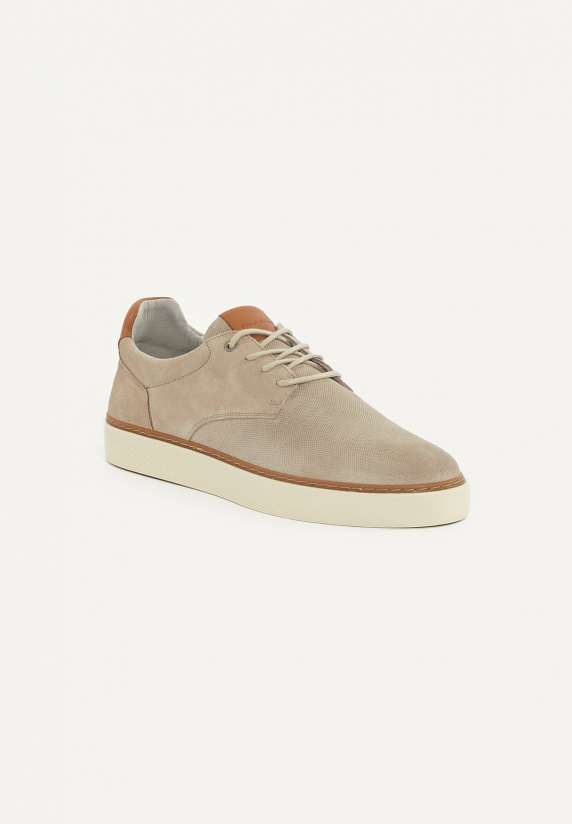 River Woods Daim Sneakers Met Veters Beige