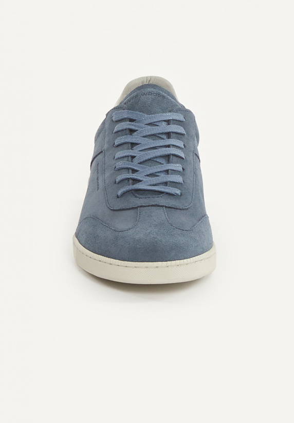 River Woods Daim Sneakers Met Veters Blauw