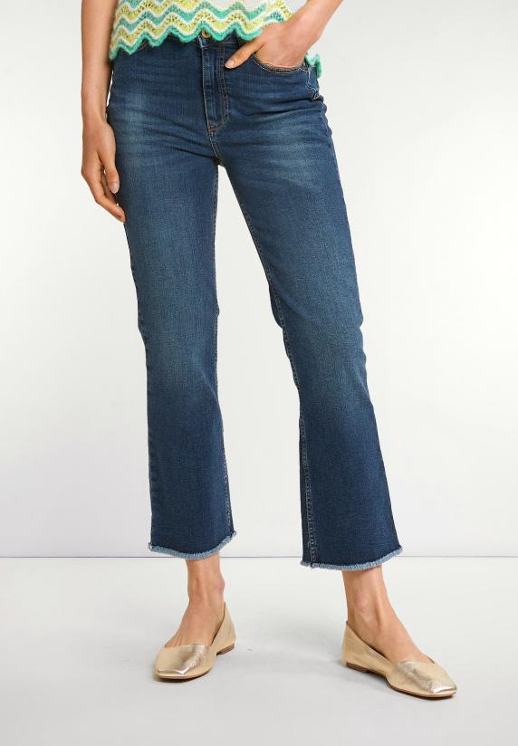 River Woods Denim Cropped Stretch Jeansbroek