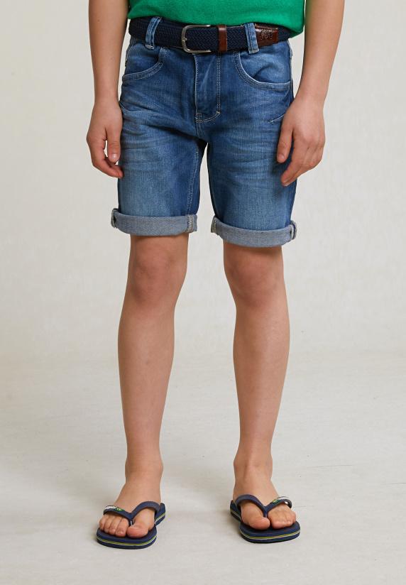 river woods Denim stretch short 5-zakken