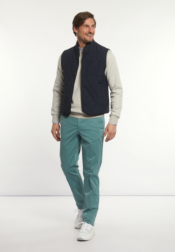 River Woods Diamant Gewatteerde Bodywarmer Navy