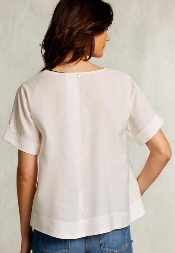 River Woods Ecru Effen Oversized Blouse