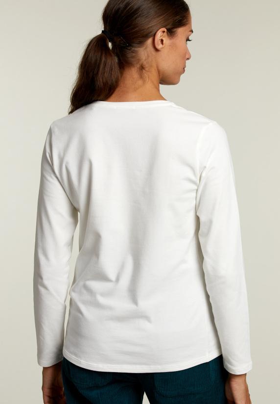 River Woods Ecru T-shirt Ronde Hals