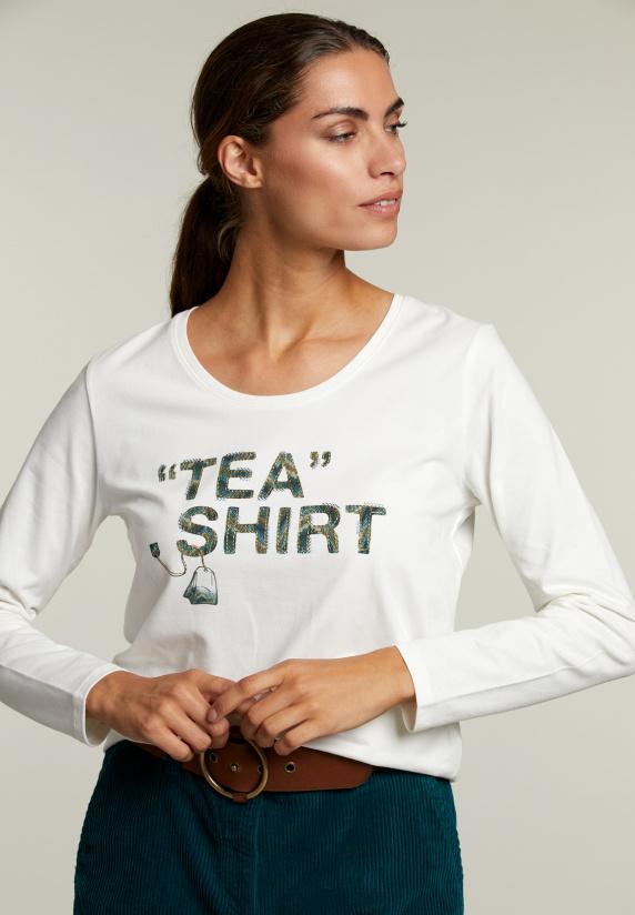 river woods Ecru T-shirt ronde hals