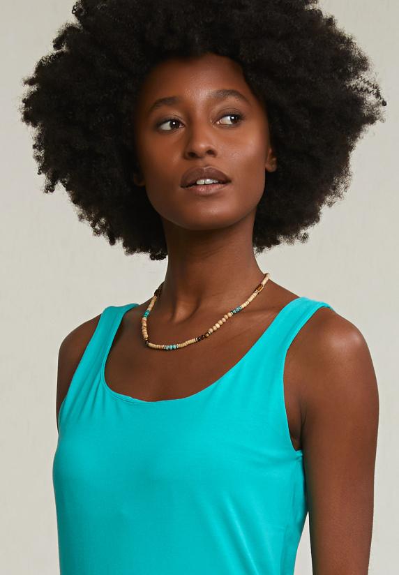 River Woods Emerald Groen Basic Stretch Topje