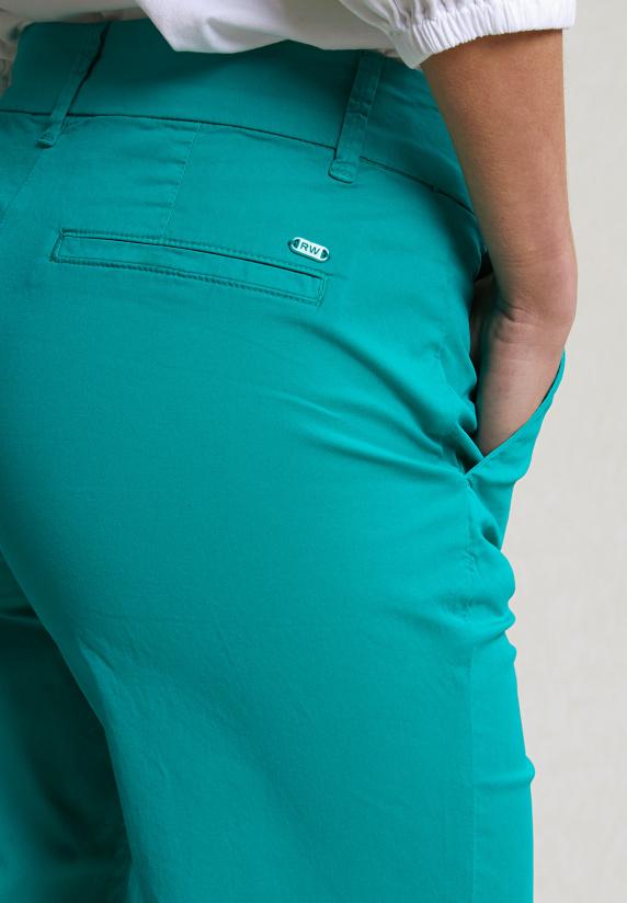 River Woods Emerald Groene Rechte Stretch Broek