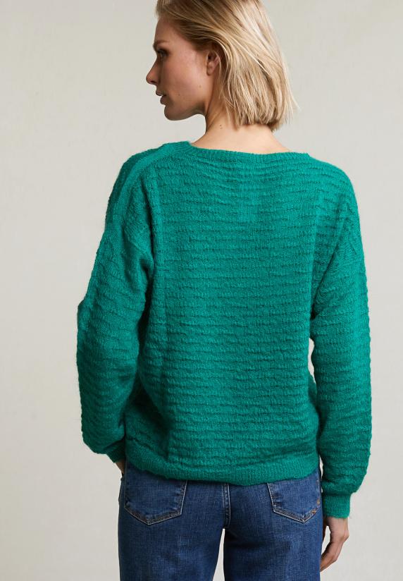 River Woods Emeraldgroene Mohair Trui Ronde Hals