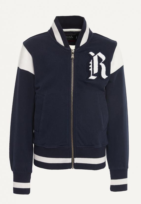 river woods Fancy cardigan ronde hals navy