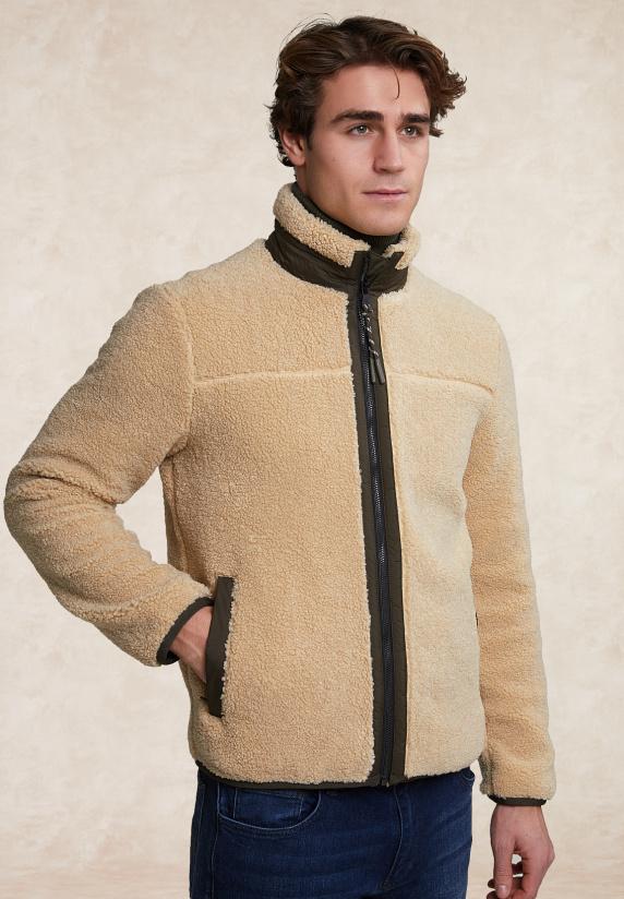 River Woods Fancy Fleecejack Beige