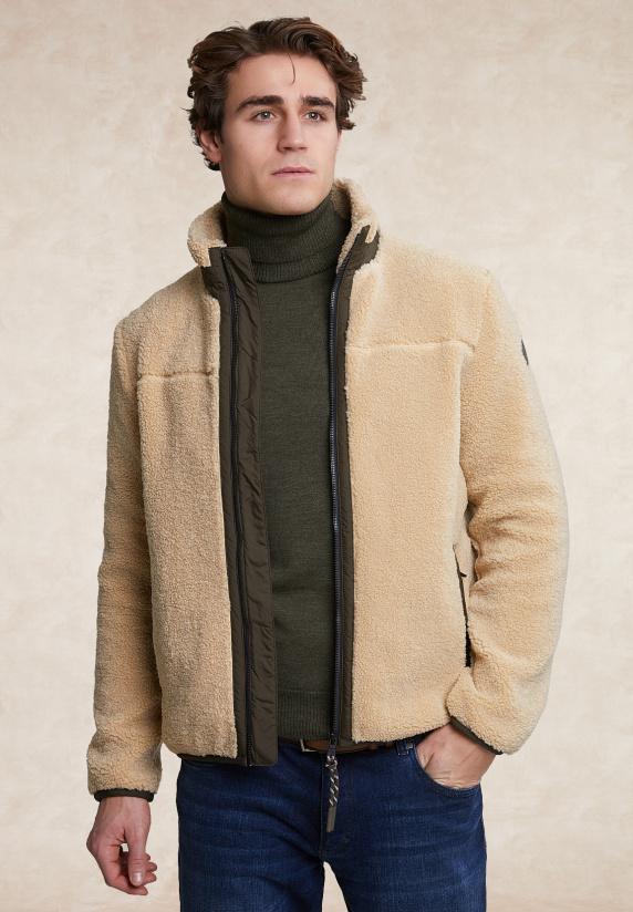 river woods Fancy fleecejack beige