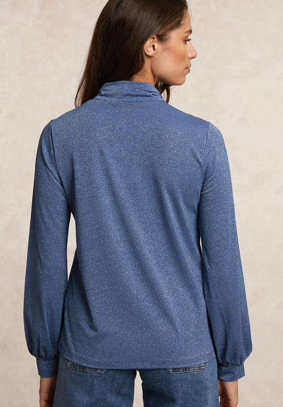 River Woods Fancy Glitter T-shirt Met Strik Blauw