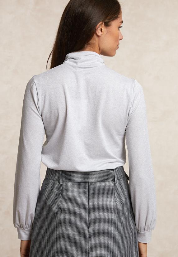 River Woods Fancy Glitter T-shirt Met Strik Grijs