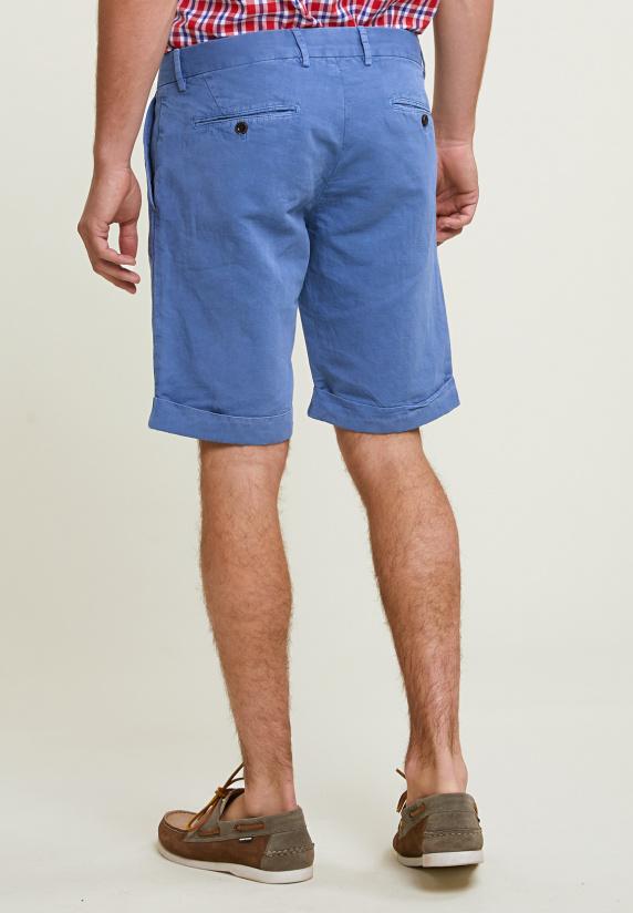 River Woods Fancy Katoen-linnen Chinoshort Lt Lake