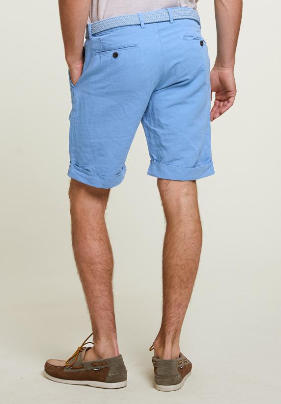 River Woods Fancy Katoen-linnen Chinoshort Stone