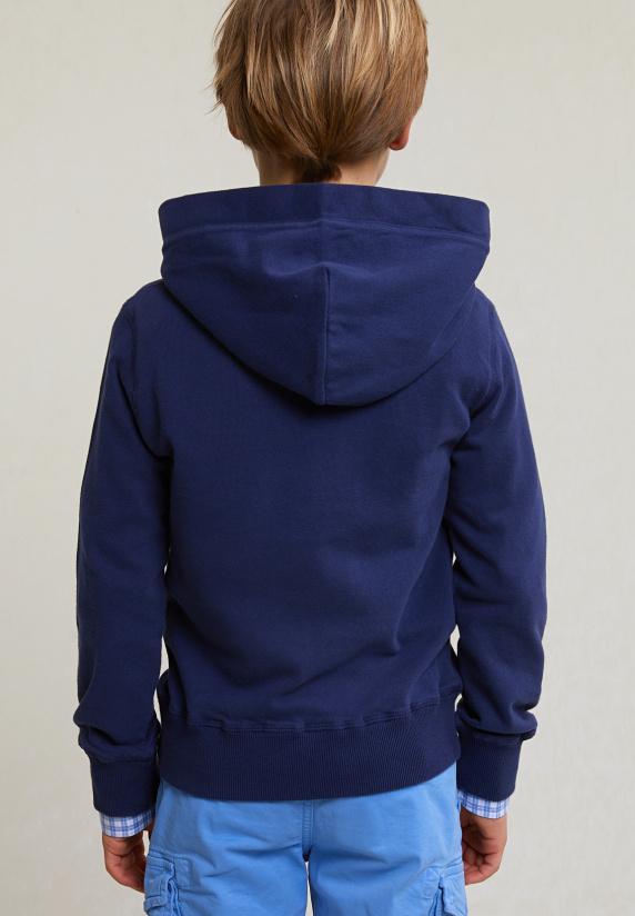 River Woods Fancy Katoenen Kaptrui Deep Ocean