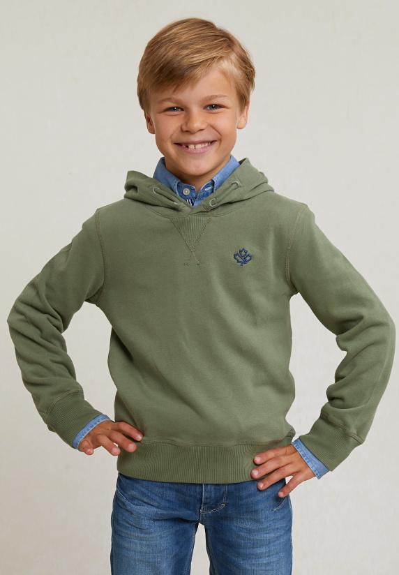 river woods Fancy katoenen kaptrui lt kaki