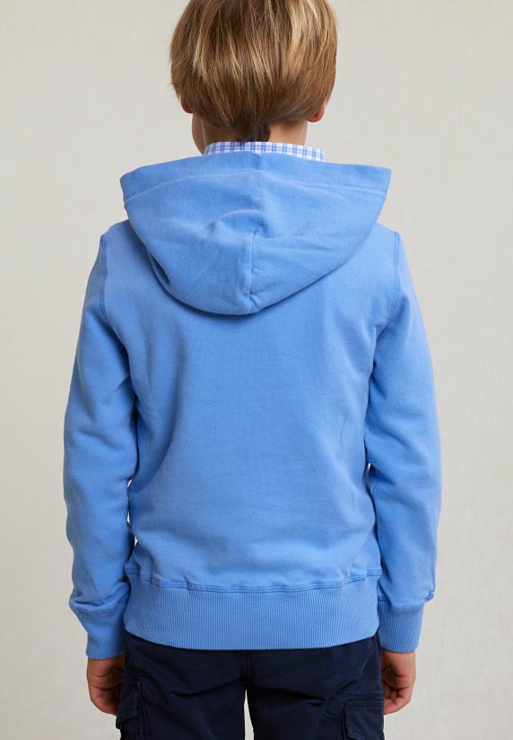 River Woods Fancy Katoenen Kaptrui Sky