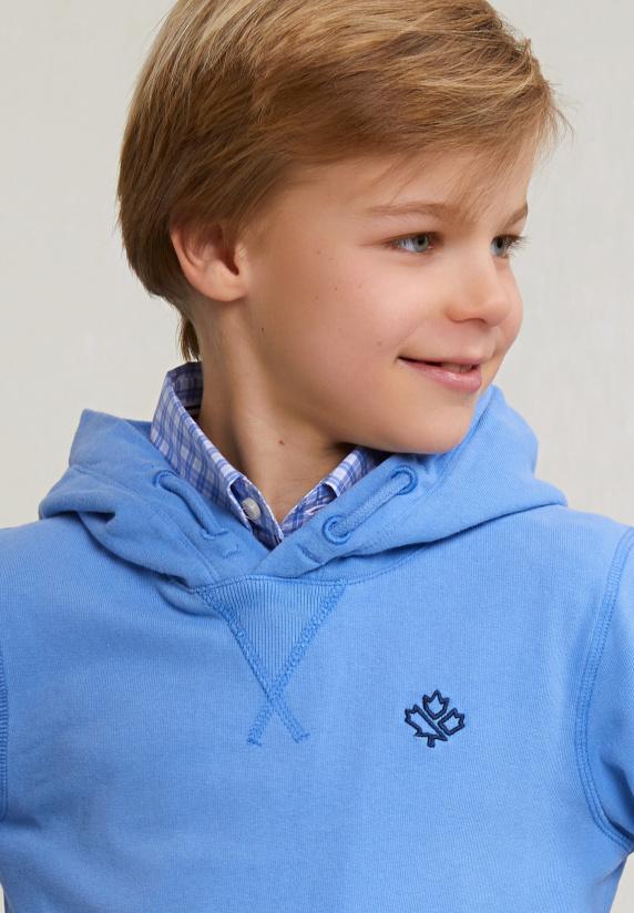 River Woods Fancy Katoenen Kaptrui Sky