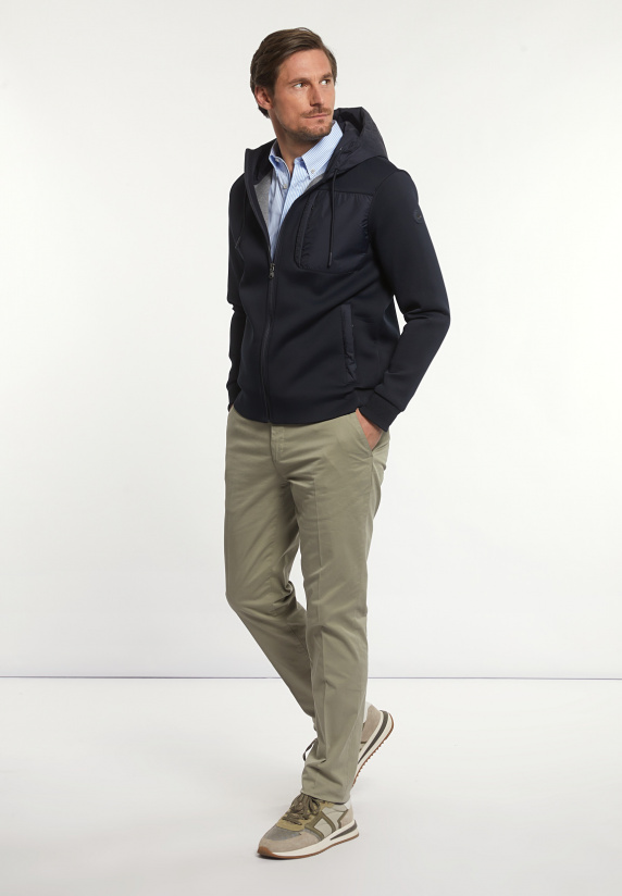 River Woods Fancy Katoenen Stretch Chinobroek Kaki