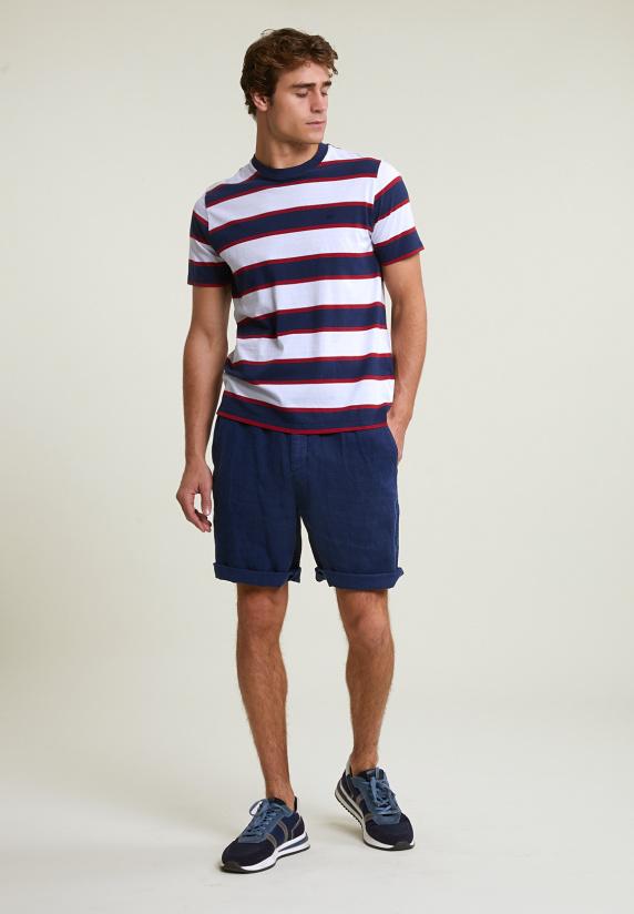 River Woods Fancy Katoenen Stretch Short Space