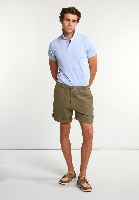 River Woods Fancy Linnen Short Kaki