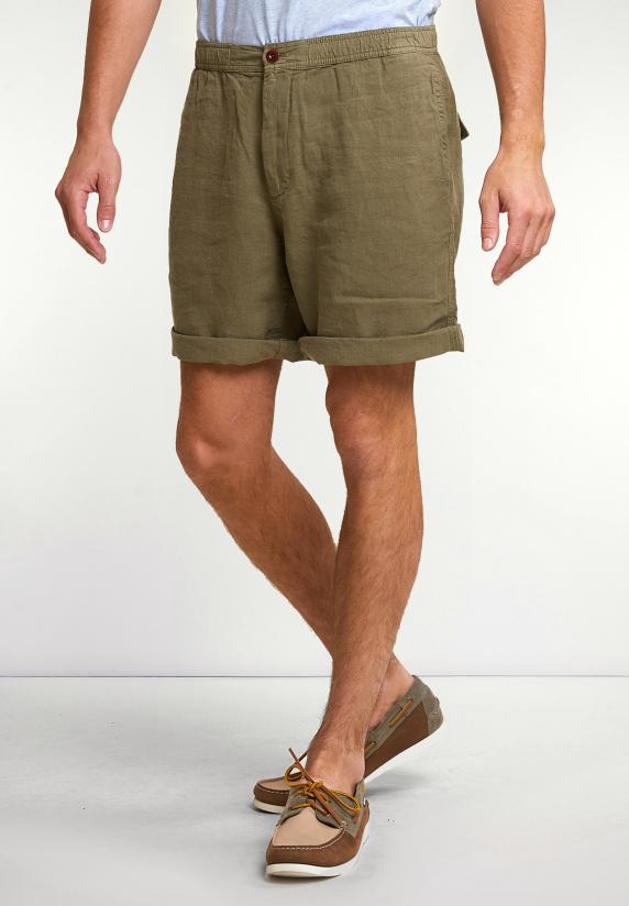 River Woods Fancy Linnen Short Kaki