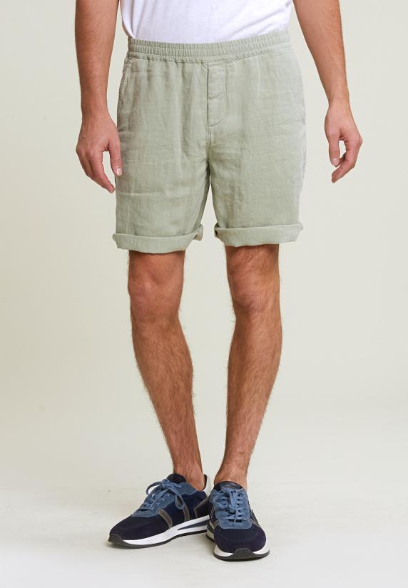 River Woods Fancy Linnen Short Met Koord Basil