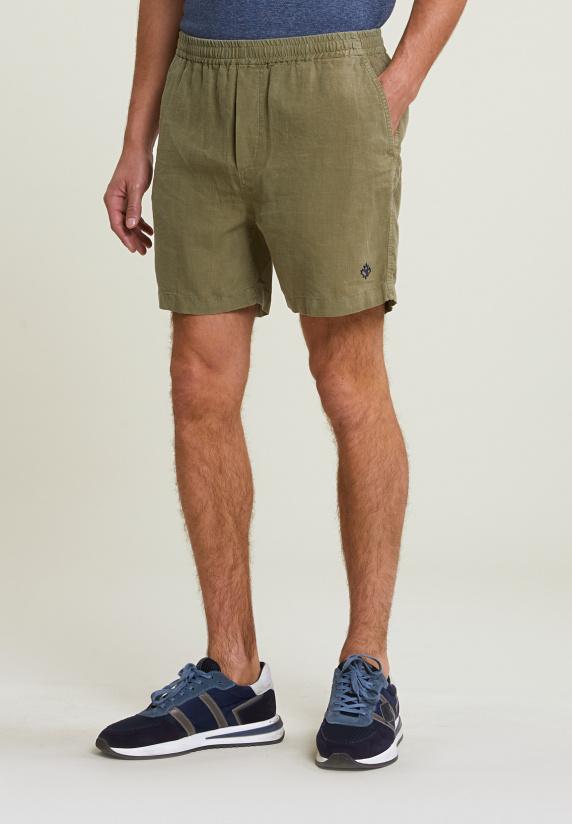 river woods Fancy linnen short met koord moss