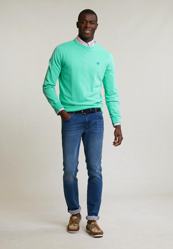 River Woods Fancy Trui Ronde Hals Chewing Gum